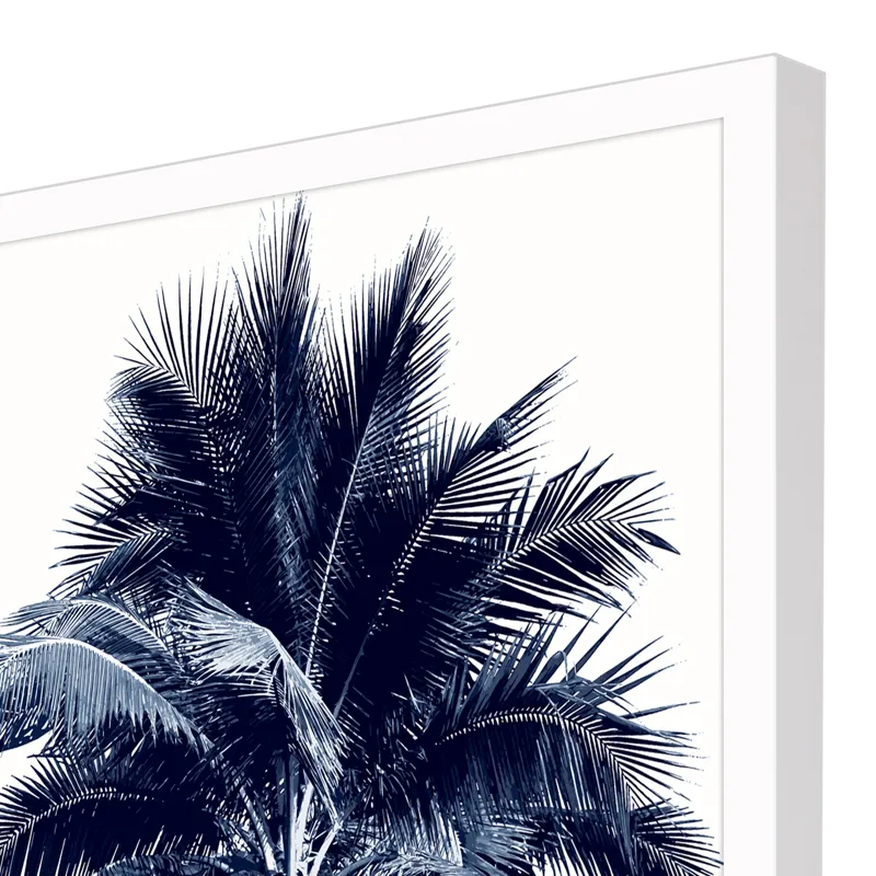 Palm Tree Blue I Framed Art