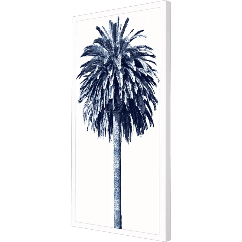 Palm Tree Blue II Framed Art