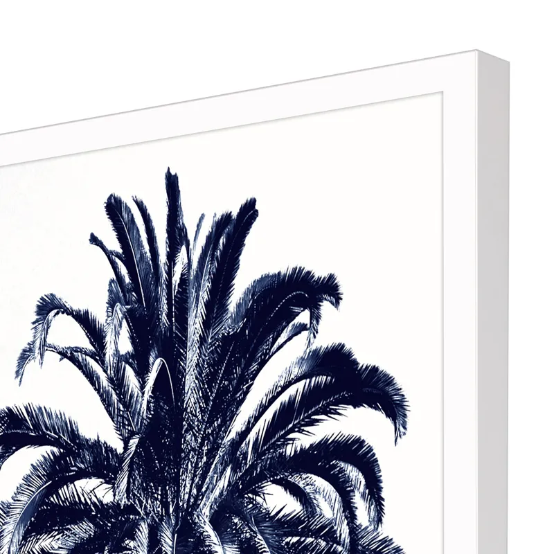 Palm Tree Blue III Framed Art