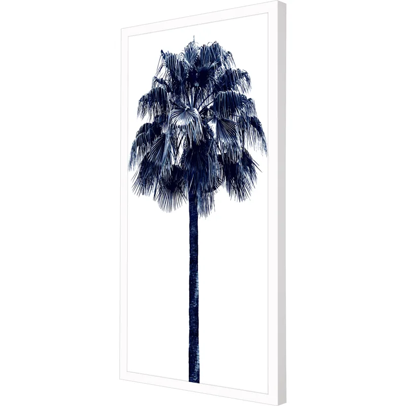 Palm Tree Blue IV Framed Art