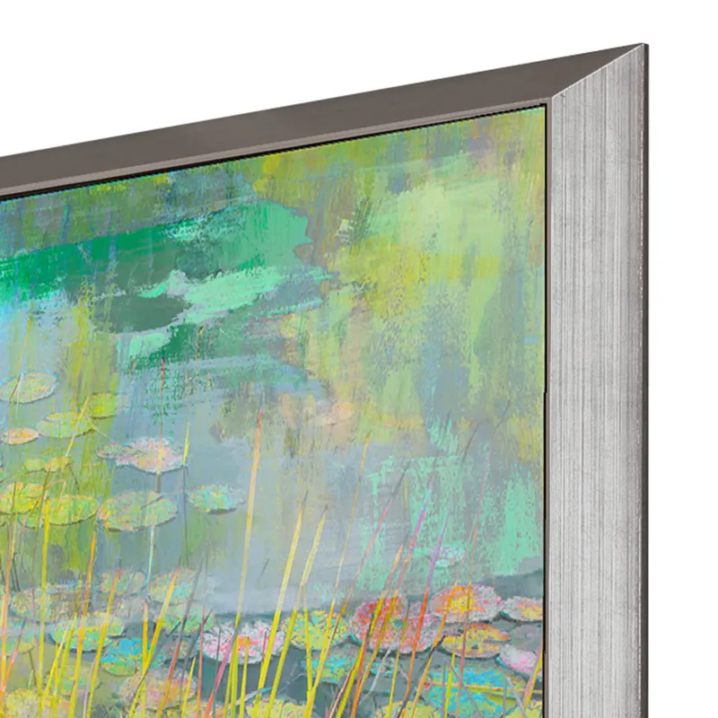 Reeds and Lilies II Framed Art