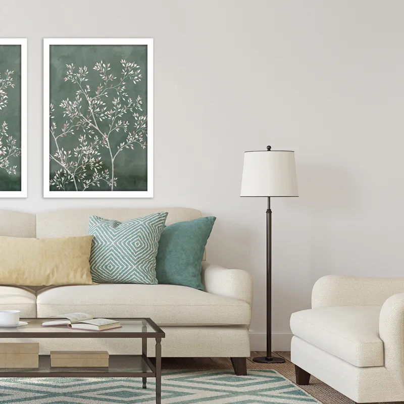 Delicate Tree II Framed Art