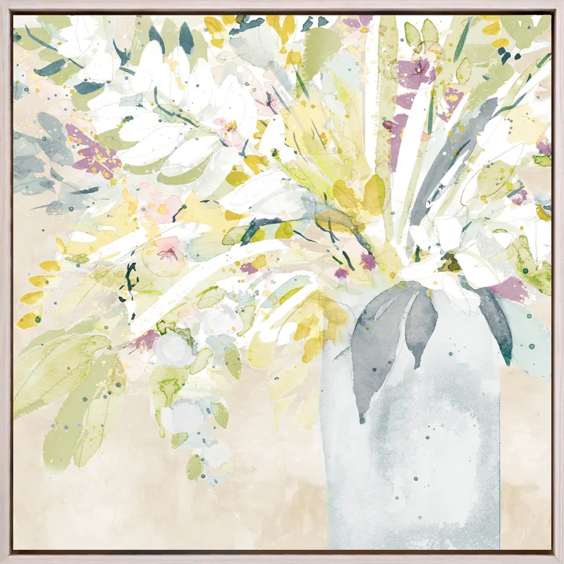 Soft Floral Burst II Canvas