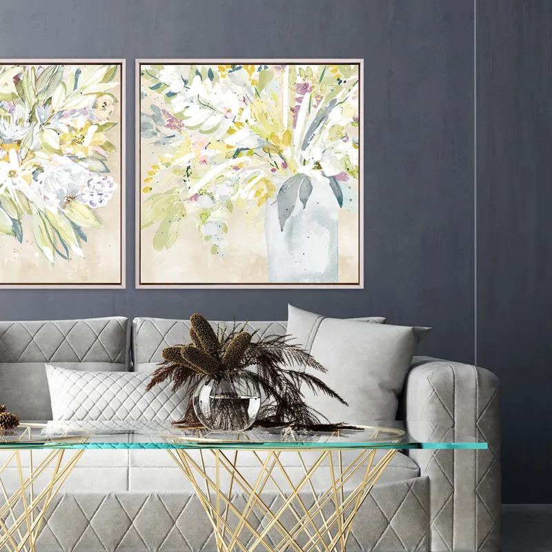 Soft Floral Burst II Canvas