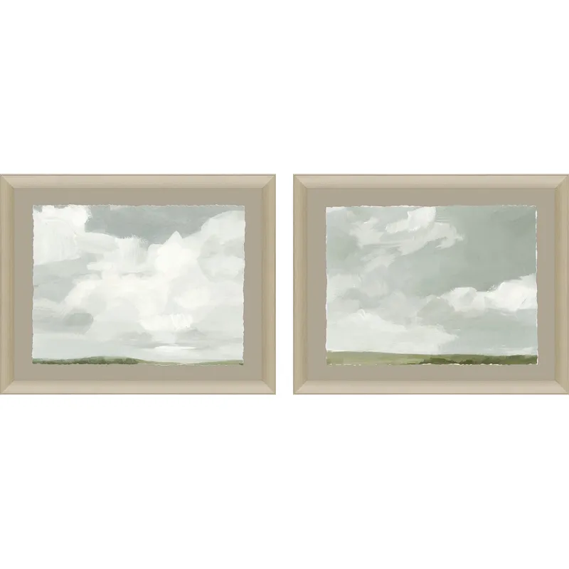 Gray Stone Sky I S/2 Framed Art