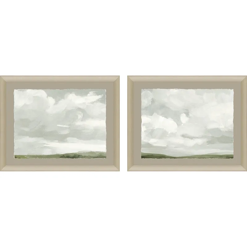 Gray Stone Sky II S/2 Framed Art