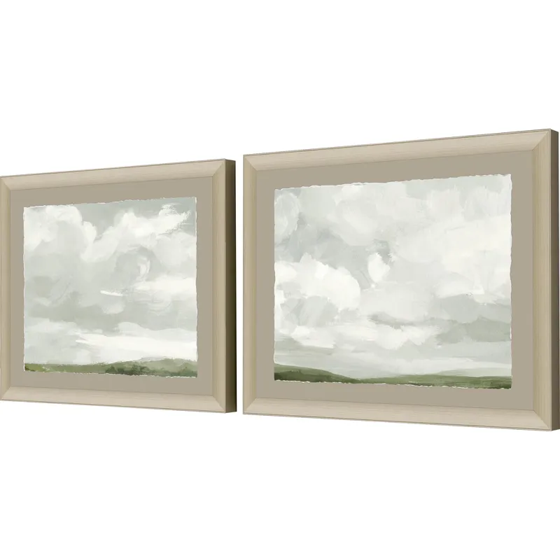 Gray Stone Sky II S/2 Framed Art
