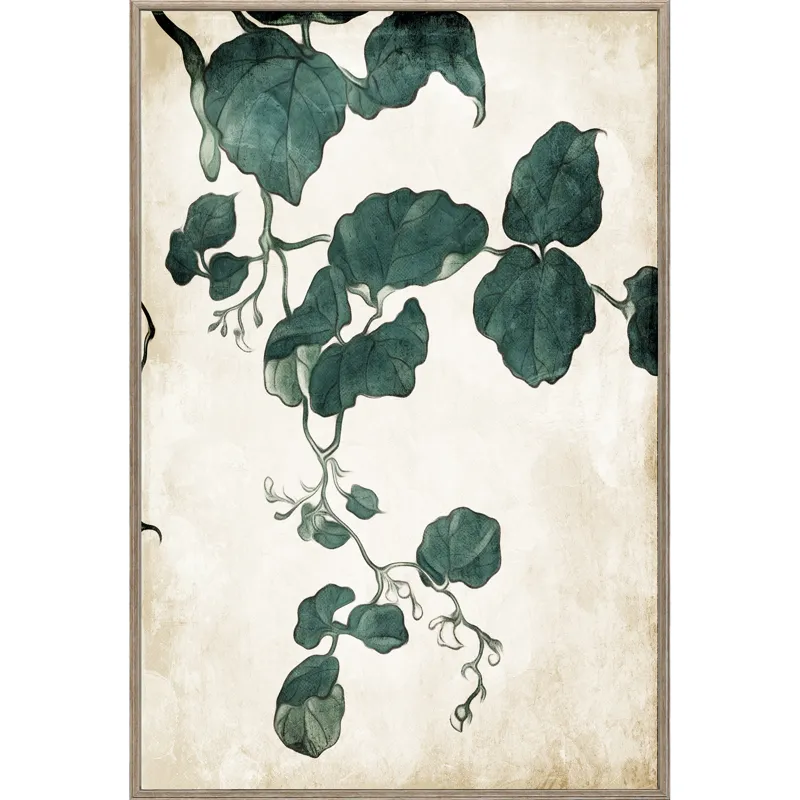 Hanging Leaf II Framed Art