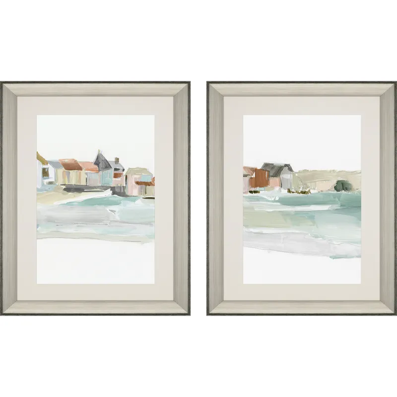 Seaside Tranquility S/2 Framed Art