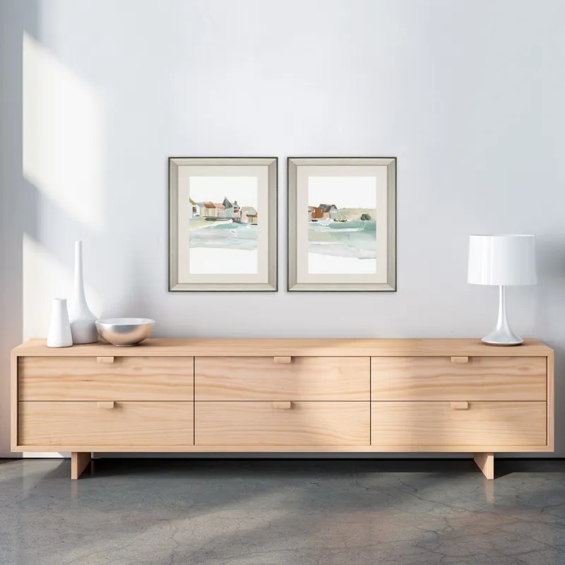 Seaside Tranquility S/2 Framed Art