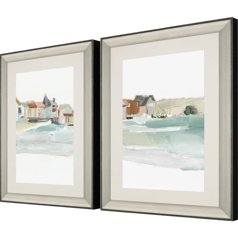Seaside Tranquility S/2 Framed Art
