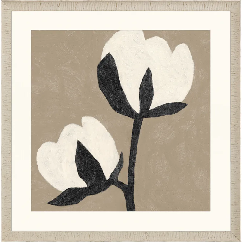 Delicate Sketch Duet Framed Art