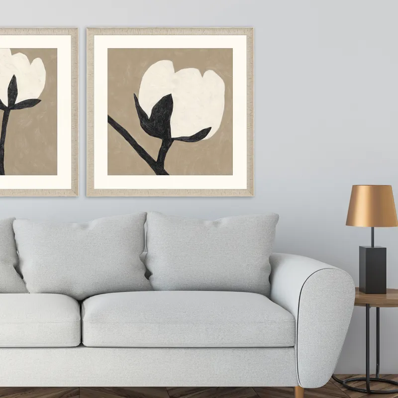 Delicate Sketch Solo Framed Art