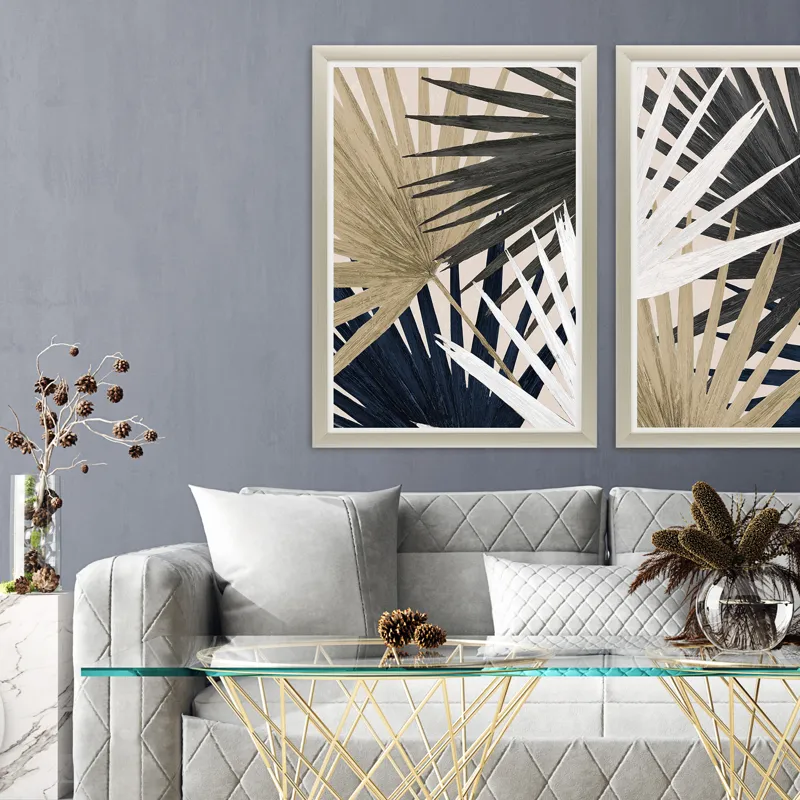 Organic Palms I Framed Art