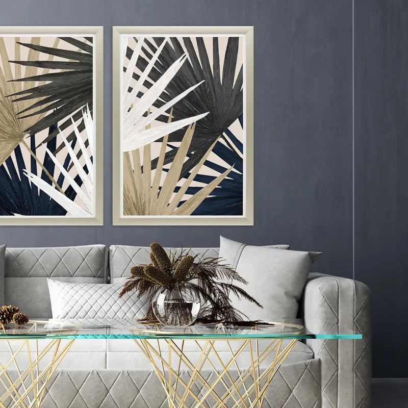 Organic Palms II Framed Art