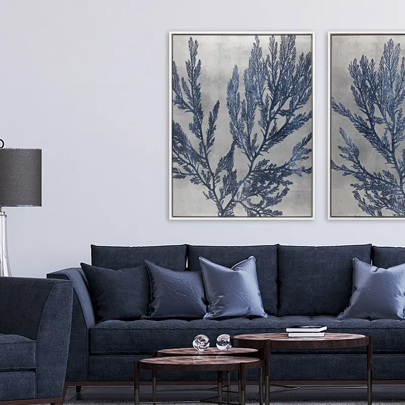Silver Isle I Canvas