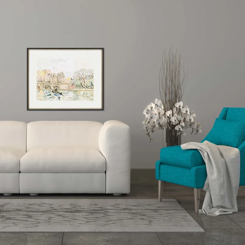 Paris Le Place Dauphine Framed Art