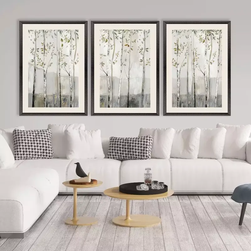Blue Birch Serenade II Framed Art
