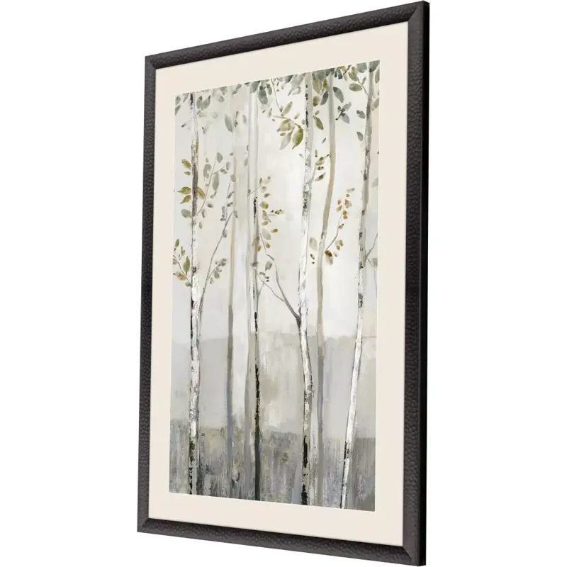 Blue Birch Serenade III Framed Art