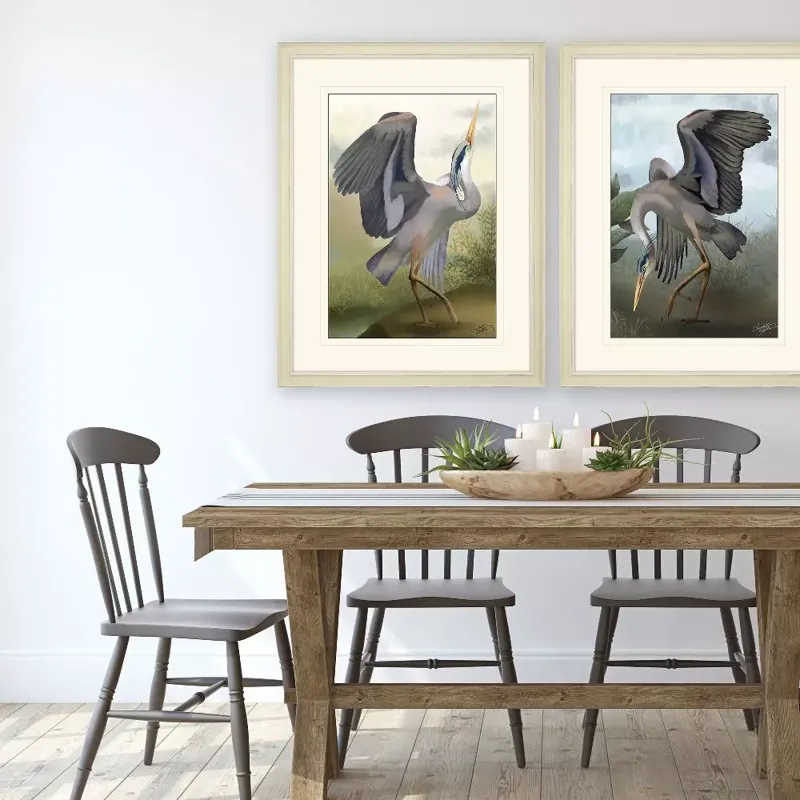 Heron Study I Framed Art