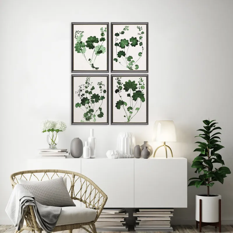 Forest Foliage S/4 Framed Art