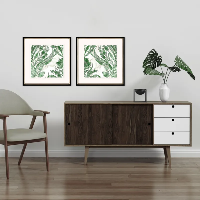 Kelly Ikat I S/2 Framed Art