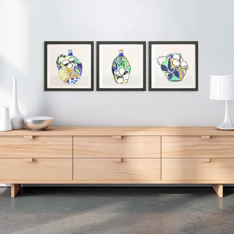 Picasso Vase S/3 Framed Art