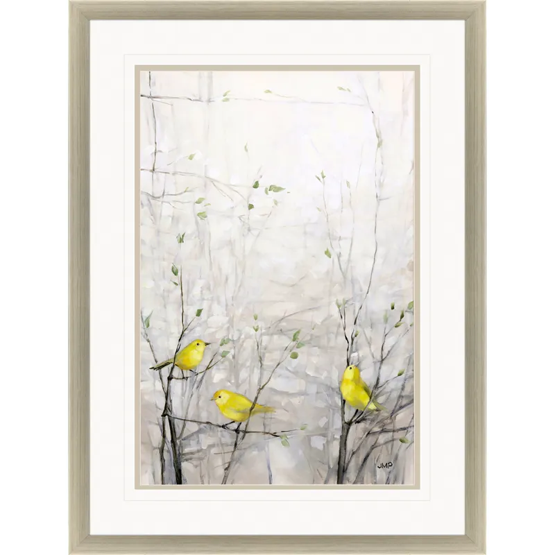 Birds in Trees II Framed Art