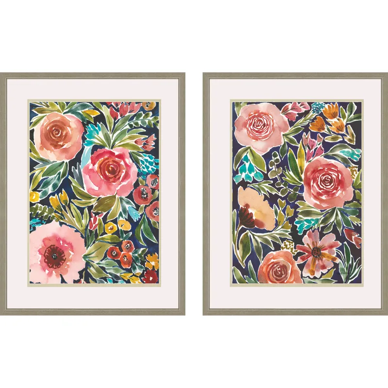 Flower Patch S/2 Framed Art