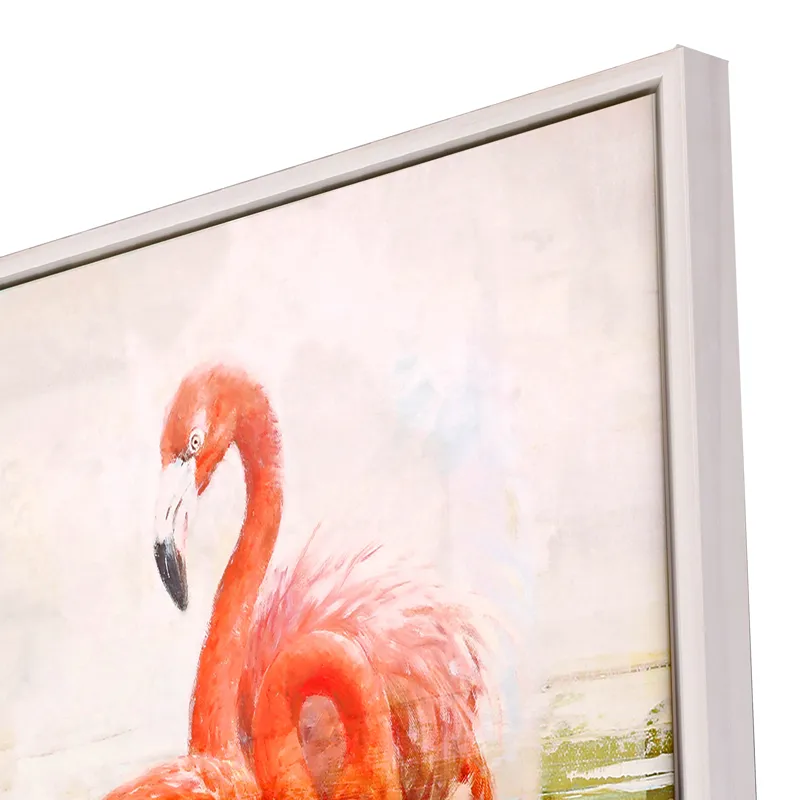 Wading Flamingo I Canvas