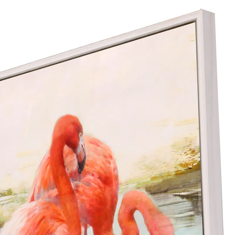 Wading Flamingo II Canvas