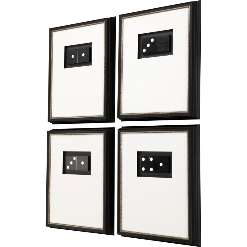 Dominoes S/4 Framed Art