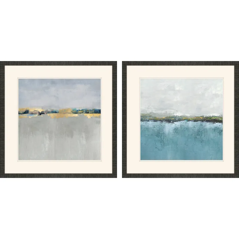 Gentle Horizon I S/2 Framed Art