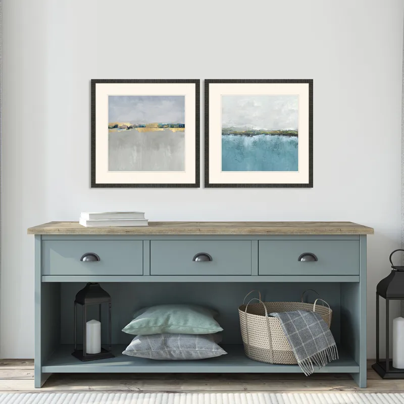 Gentle Horizon I S/2 Framed Art