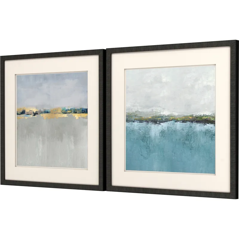 Gentle Horizon I S/2 Framed Art