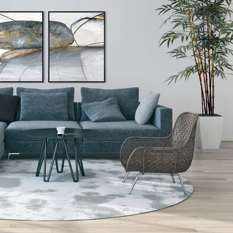 Teal Stones II Canvas