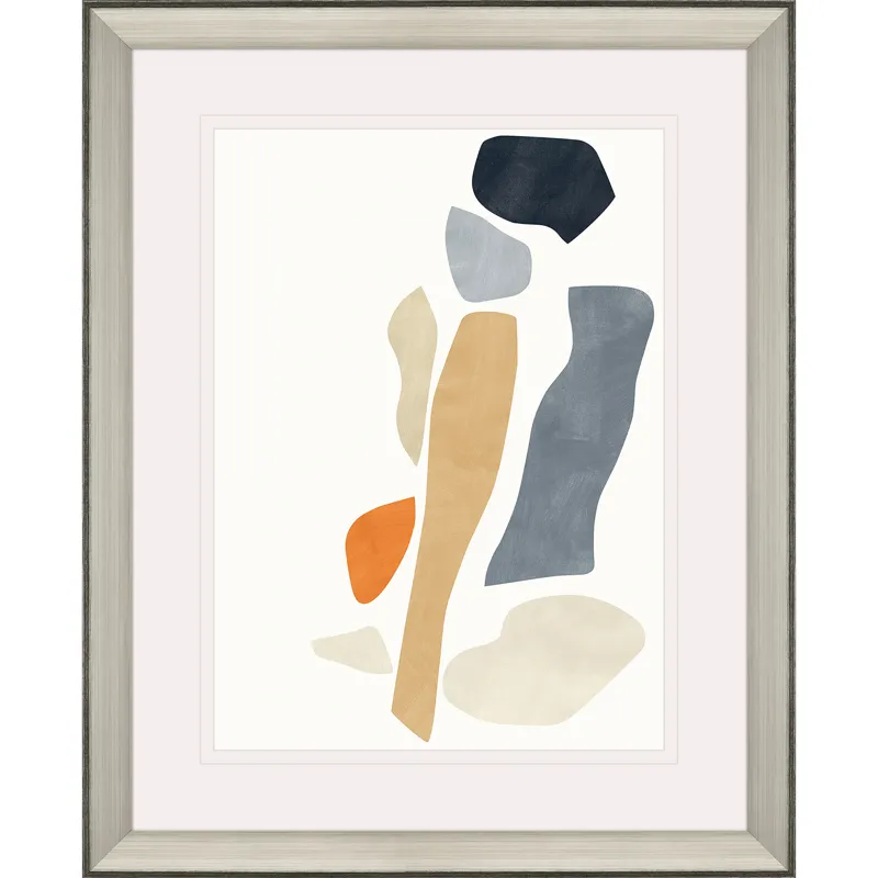 Silhouette Blocks Reflect Framed Art