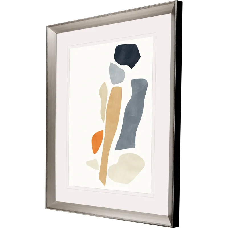 Silhouette Blocks Reflect Framed Art