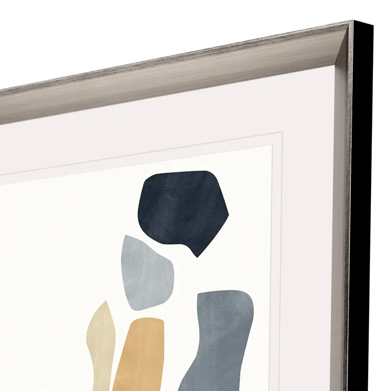 Silhouette Blocks Reflect Framed Art