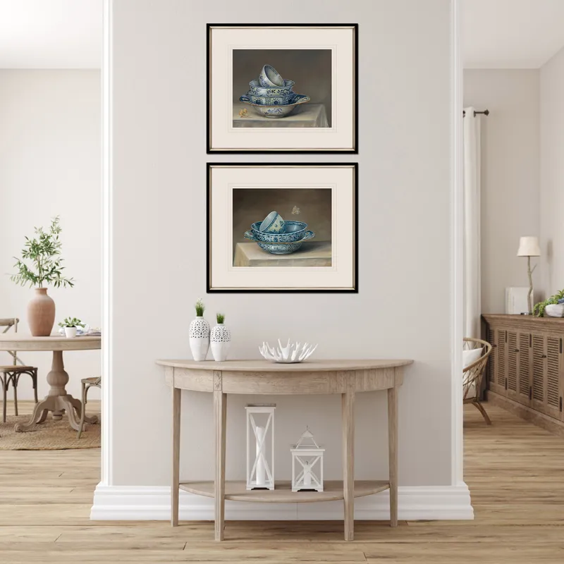 Traditional Bowl S/2 Framed Art