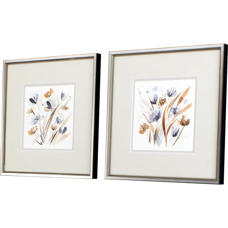 Coastal Blooms S/2 Framed Art