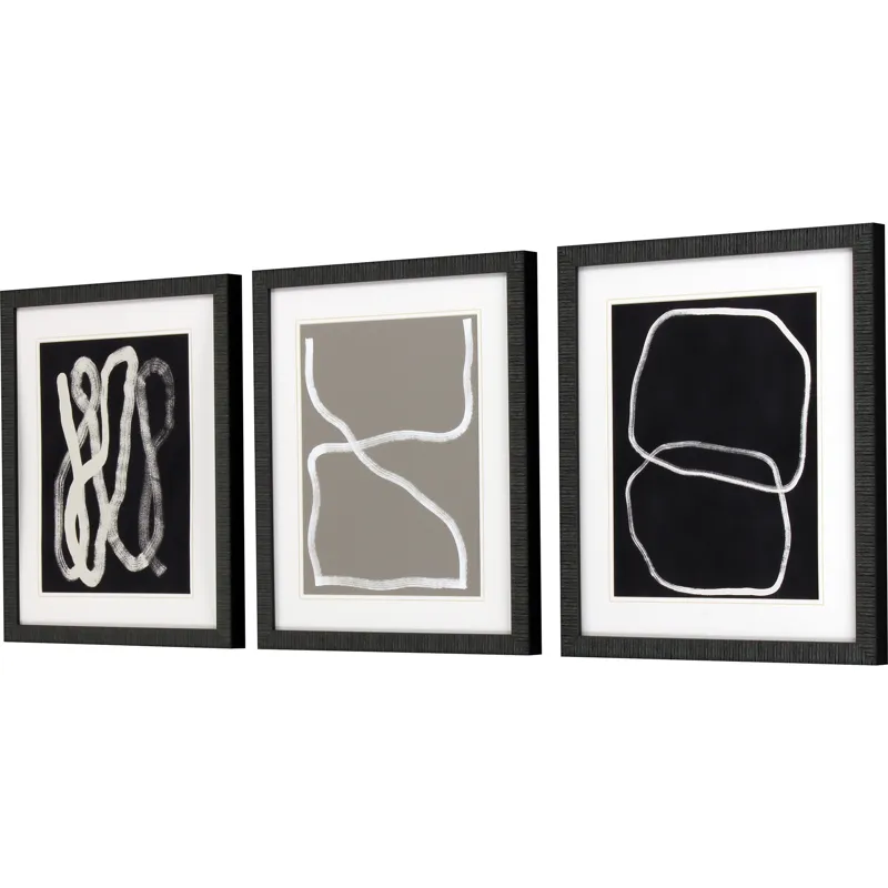 Naive Lines II S/3 Framed Art
