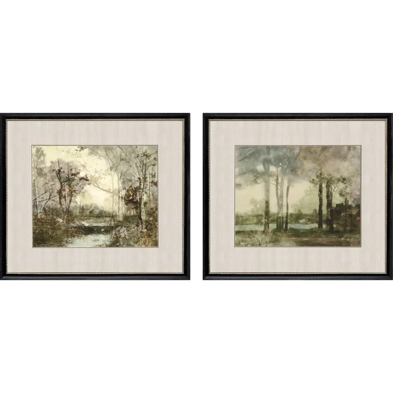 Sunset Pond II S/2 Framed Art