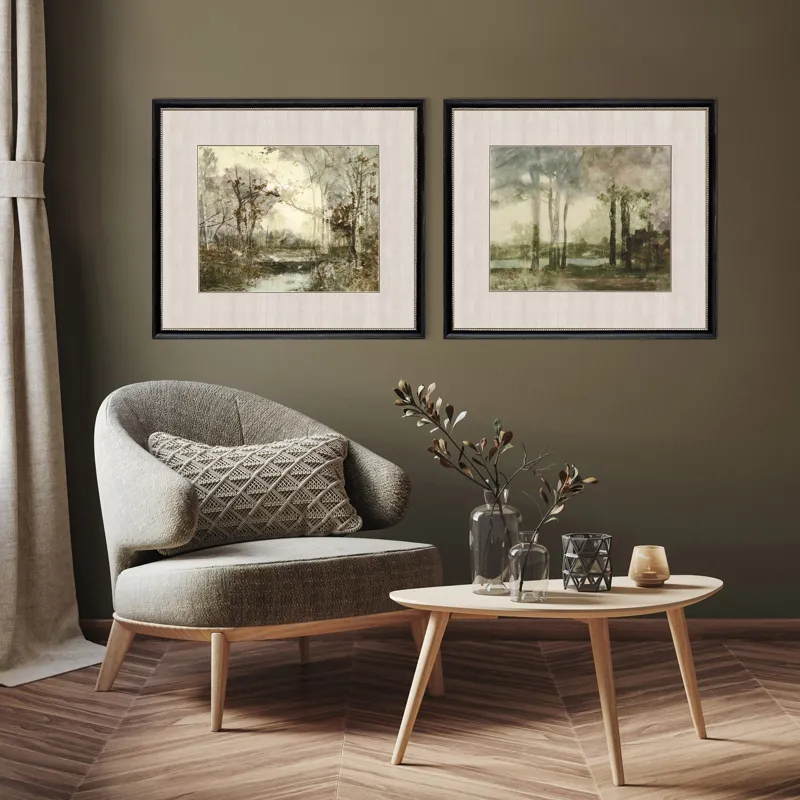 Sunset Pond II S/2 Framed Art