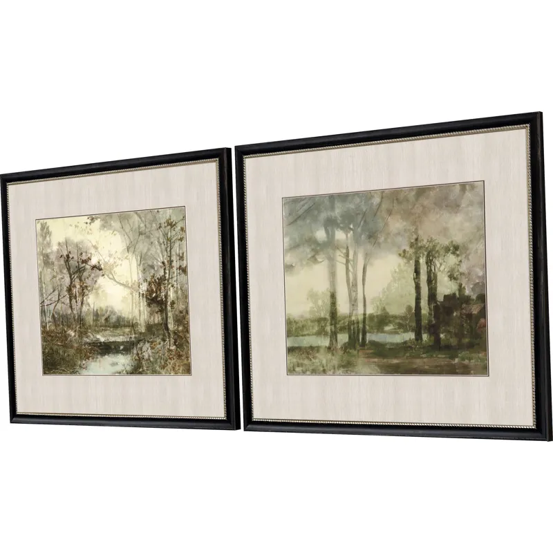 Sunset Pond II S/2 Framed Art