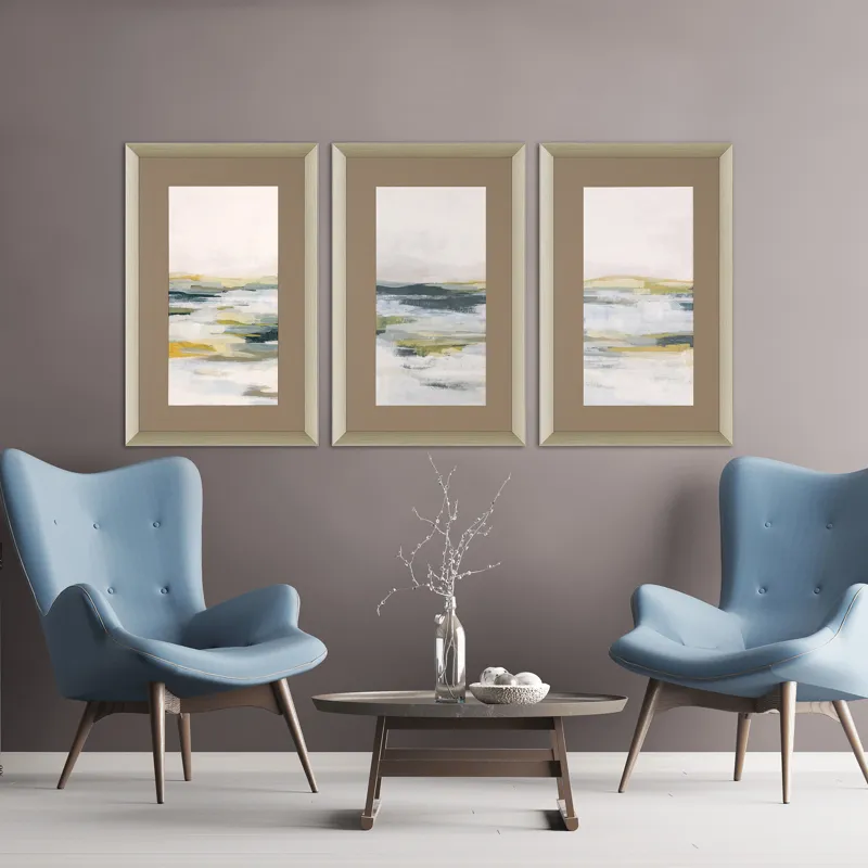Ochre Vista S/3 Framed Art