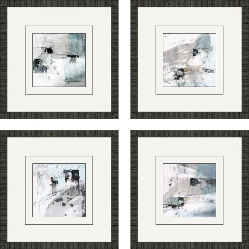 Abstract Blend S/4 Framed Art