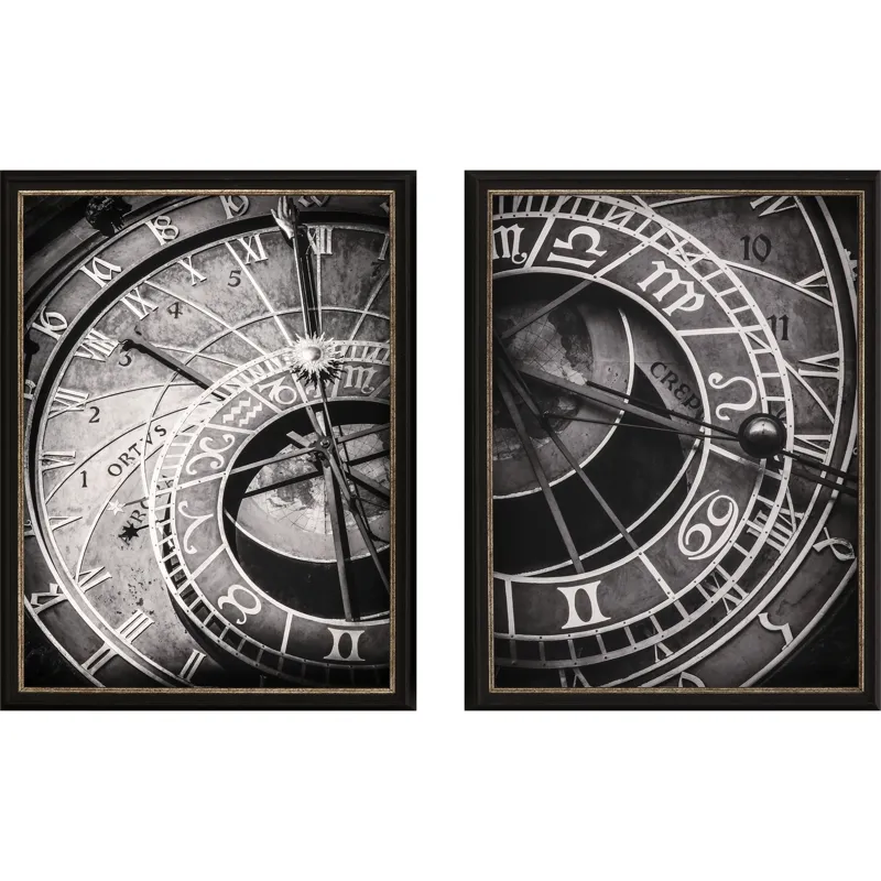 Ticking Time S/2 Framed Art