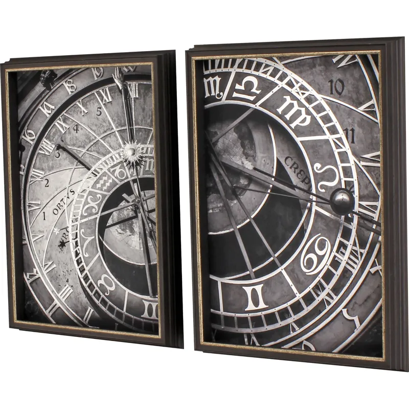 Ticking Time S/2 Framed Art