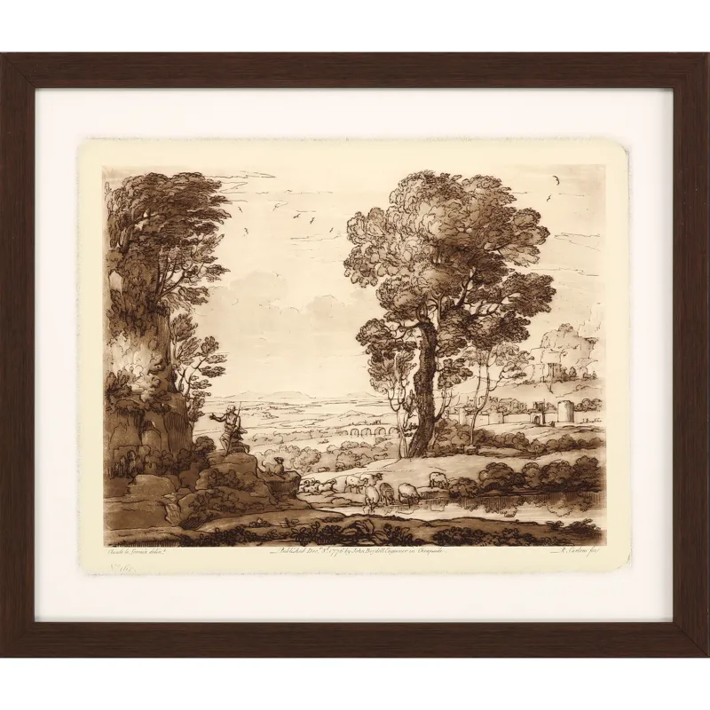 Pastoral Landscape IV Framed Art